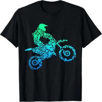 Dirt Bike Rider Motocross Enduro Dirt Biking Gift T-Shirt S juoda