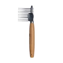 Bamboo Groom Dematting Rake Small/Medium - bambukinis šukavimo grėblys šunims ir katėms, mažoms ir vidutinėms veislėms