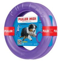 Puller Midi 20cm 2vnt - žiedas vidutinio dydžio šunims, treniruočių žaislas