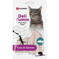 Flamingo Cat Deli Yumm Pasta su tunu ir lašiša - kreminis skanėstas katėms su tuno ir lašišos skoniu