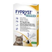 Fypryst Combo 50mg/60mg - lašai nuo blusų ir erkių katėms ir šeškams