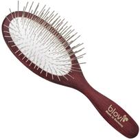 Blovi Wood Large Pin Brush - didelis, ovalus šepetys ilgaplaukiams šunims, su ilgais metaliniais dantukais