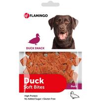 Flamingo Snack Duck Soft Bites - minkšti skanėstai šunims, minkšti užkandžiai su antiena