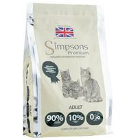 Simpsons Premium Adult Cat 90/10 Mišri Mėsa ir Žuvis - maistas katėms, paukštiena ir žuvis