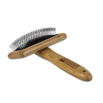Bamboo Groom Slicker Brush - bambukinis šepetys vidutinio dydžio šunims ir katėms