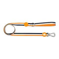 Dashi Stripes Oranžinė ir Juoda Pavadėlis 120 cm - miesto juostelinis pavadėlis šunims, dryžiai