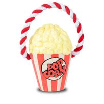 Max&Molly Pop the Corn - šuns žaislas su virve, lateksinis spragėsių kibirėlis su cypsinčiu garsu