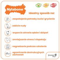 Nylabone Extreme Bacon & Peanut Butter Porkhide - šunų kramtomasis žaislas, pagardintas šonine ir žemės riešutų sviestu