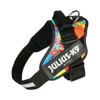 Julius - K9 IDC Powerharness Crazy - aukštos kokybės petnešos, šuns petnešos, pašėlęs raštas
