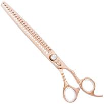 Geib Gold Pearl Chunker 8.5 - vienpusės retinimo žirklės, 26 dantys, elegantiškos auksinės spalvos