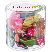 Blovi Bows Happy 25 vnt. - spalvingi kaspinai šunims, ant elastinės juostos, įvairūs raštai, spalvos ir akmenukai