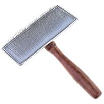 Madan Slicker Brush - profesionalus pudelių šepetys su medine rankena