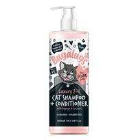 Bugalugs Luxury 2in1 Papaya & Coconut Cat Shampoo - šampūnas su kondicionieriumi katėms, valo ir maitina