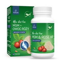 Pokusa RawDietLine MSM & Hip 120tbl. - papildas, palaikantis raumenų ir kaulų sistemos funkciją ir reabilitaciją, su organiniu siera ir erškėtuogėmis.
