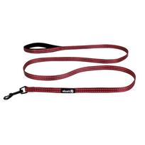 Alcott Adventure pavadėlis 180cm raudonas - atspindinti juosta šunims, raudona