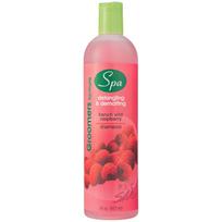 Pet Silk Spa Formula French Wild Raspberry šampūnas - drėkinamasis šampūnas, palengvinantis kailio iššukavimą, su aviečių kvapu, koncentratas 1:16