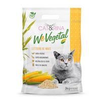 Cat&Rina WeVegetal kukurūzų kraikas - sulimpantis, biologiškai skaidus kukurūzų kraikas katėms - 5,5L (3kg)
