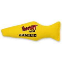 Yeowww! Fish Cat Toy - kačių žaislas su ekologiška katžole, geltona žuvis