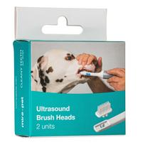 Cleany Teeth ultragarsinio dantų šepetėlio galvutės 2 vnt. - vienpusės galvutės ultragarsiniam dantų šepetėliui