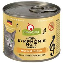 GranataPet Symphonie - aukštos mėsos sudėties kačių maistas, vištiena ir žuvis