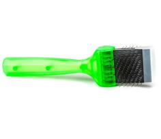 ActiVet Pro Brush Soft - minkštas, dvipusis ir lankstus šepetys veislėms su minimaliu pavilniu, ilgiems/šilkinams plaukams - mažas 4,5c