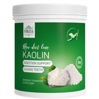 Pokusa RawDietLine Kaolin - natūralus kaolino molis šunims ir katėms, palaikantis viduriavimo, apsinuodijimo ir dantų valymo atvejais.