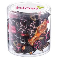Blovi Bows Wild 25 vnt. - spalvingi leopardiniai kaspinai šunims, ant gumyčių
