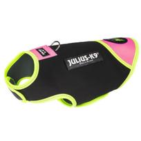 Julius IDC Neoprene šunų drabužiai rožiniai - neopreninis šunų švarkas, juodas su rožine - Mini - Mini