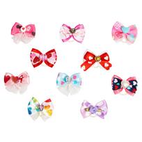 Groom Professional Love Heart Bows pakuotė 100 vnt. - mieli širdelės rašto kaspinai šunims