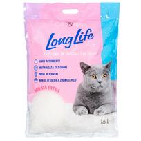 Cat&Rina LongLife Silica Gel Kačių Kraikas 16L - sulimpantis silikagelis katėms, itin sugeriantis, bakteriostatinis, bekvapis