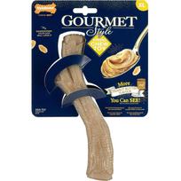 Nylabone Gourmet Stick Žemės Riešutų Sviestas - patvarus šunų kramtukas, intensyvus žemės riešutų sviesto skonis