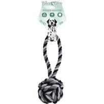 Holland Dental Floss Toss Extreme Rope Sling - didelis kamuolys ant virvės dideliems šunims, pagamintas iš dantų siūlo.