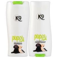 K9 Puppy Aloe Vera Rinkinys - švelnių kosmetikos priemonių rinkinys šuniukams, šampūnas ir kondicionierius su alaviju