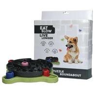 Eat Slow Live Longer Puzzle Roundabout - intelektualus žaislas šunims, karuselė