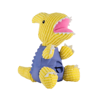 Dashi Parry Dino žaislas - šuns žaislas, dinozauras su skanėstų anga, mėlyna - geltona