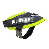 Julius - K9 IDC Powerharness Jeans Neon - aukštos kokybės šunų petnešos iš džinsinio ir neoninių spalvų