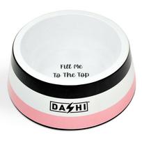 Dashi Stripes Pink & Black Dubenėlis - melamino dubenėlis šunims ir katėms