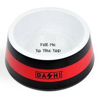 Dashi Stripes Red & Black Dubenėlis - melamino dubuo šunims ir katėms