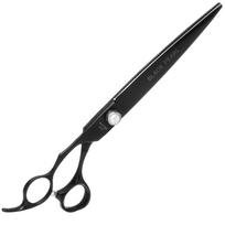 Geib Black Pearl kairiarankės tiesios žirklės - profesionalios tiesios žirklės iš kobalto plieno, kairiarankiams