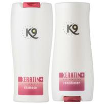 K9 Keratin+ Drėkinamasis Rinkinys - šampūno ir kondicionieriaus rinkinys su keratinu, regeneruojantis - drėkinantis šunų ir kačių kailiui