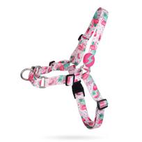 Dashi Flamingo priekinis pakinktis - norvegiško stiliaus pakinktis šunims, be traukimo, su flamingo raštu