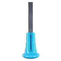 Nuzzle Puzzle Fling N Forage Bell - guminis žaislas šunims su rankena mėtymui ir traukimui, varpelis skanėstams