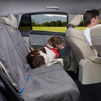 Kurgo Heather Bench Seat Cover - vandeniui atspari automobilio sėdynės uždanga šunims, skirta galinei sėdynei