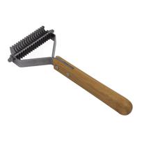 Bamboo Groom Dematting šukos su 17 dantų - bambukinės šukos šunims ir katėms, 17 kabliukų