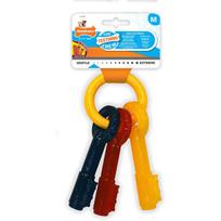 Nylabone Puppy Chew Keys - šunų kramtomasis žaislas su šoninės kvapu, skirtas šuniukams, formos kaip raktai