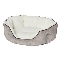 MidWest QT Deluxe Tulip Nesting Taupe - šuns guolis su aukštomis sienelėmis, smėlio spalvos