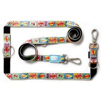 Max & Molly Multi-Leash Comic - reguliuojamas pavadėlis šunims, įdomus raštas, 200 cm