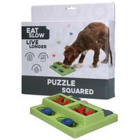 Eat Slow Live Longer Puzzle Squared - šuns intelekto žaislas, kvadrato formos