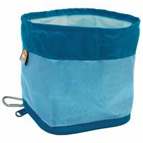 Kurgo Zippy Bowl Coastal Blue - sulankstomas kelioninis dubenėlis šunims