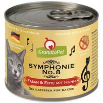 GranataPet Symphonie - aukštos mėsos sudėties kačių maistas, fazanas ir antis su vištiena